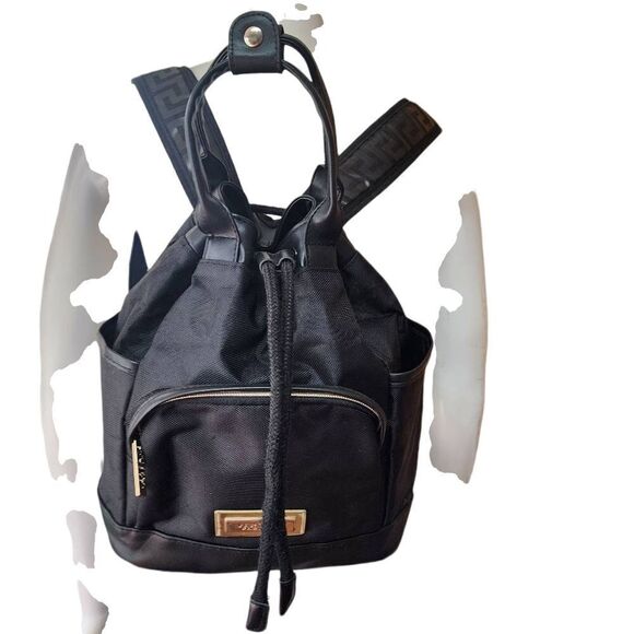 Versace Parfums Black Nylom Backpack main image 6